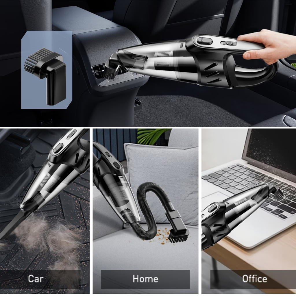 Vacuum Cleaner, Strong Suction, Handheld Vacuum, 2000Mah Large Capacity, Low Noise, Comes with 5 Accessories, Household Vacuum, Mini Vacuum for Car Interior Cleaning, Pet Hair, Kitchen, Home Cleaning Supplies, Car Accessories, Car Supplies Gift