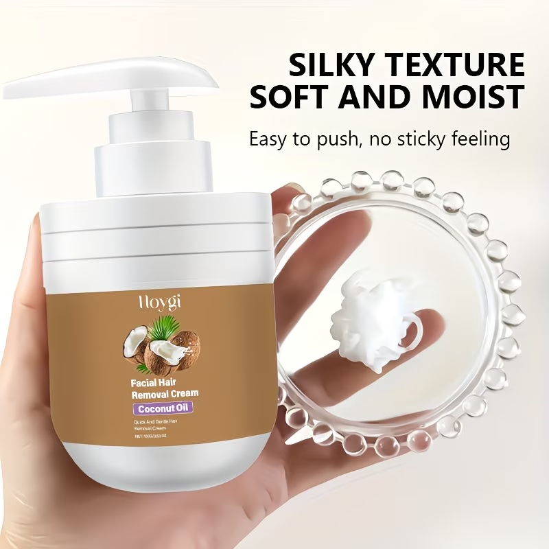 100G Summer Coconut Facial Gentle Hair Removal Cream, Facial Hair Removal Men'S And Women'S Lip Hair And Mustache Gentle And Non-Irritating
