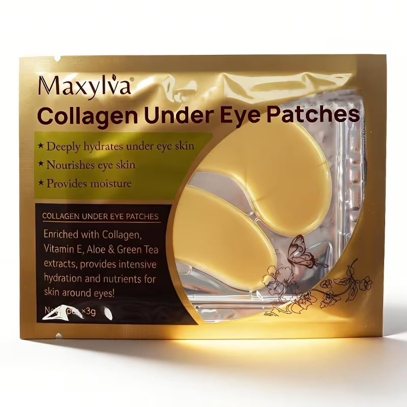[Hydrating & Moisturizing] Maxylva Collagen Under Eye Patches | Hydrating & Moisturizing | Alcohol-Free | Ideal for All Skin Types | Eye Care