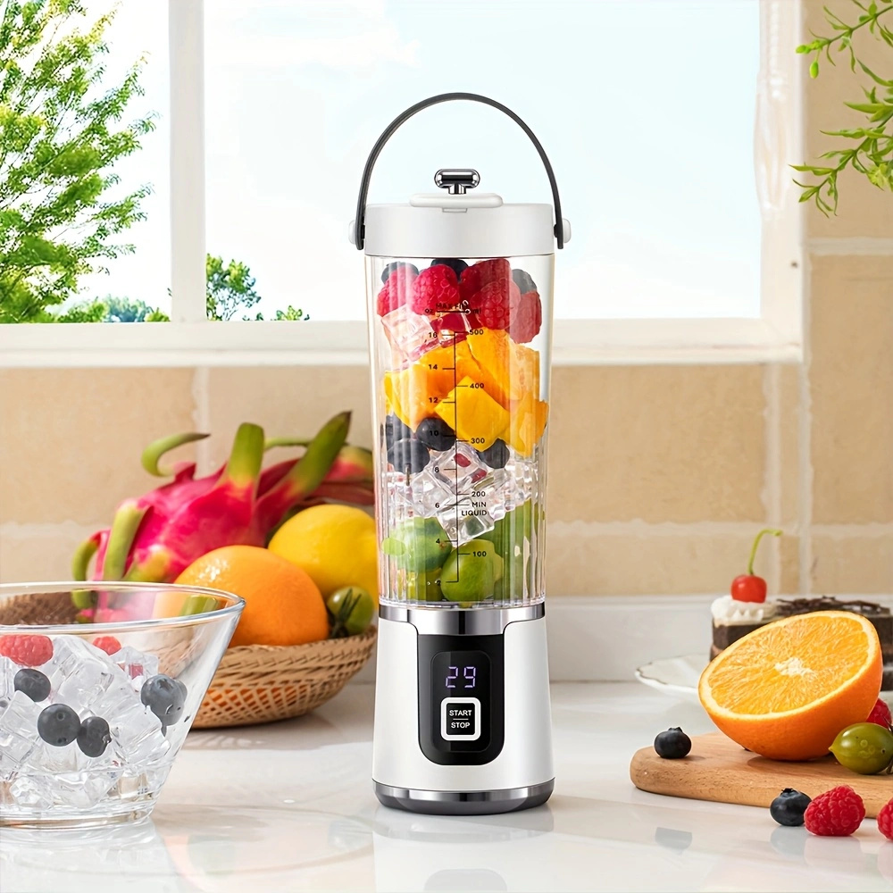 Multifunctional baby food processor, fruit and vegetable juicer, household ice crusher, USB rechargeable portable juicer