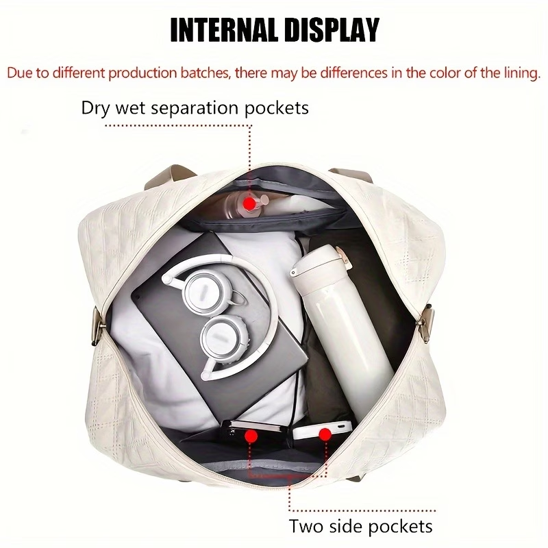 This Is a Spacious And Luxurious Luggage Bag Designed for Outdoor Use, Featuring Multifunctional Shoulder And Crossbody Options, Dry And Wet Separation Pockets, And Double-Sided Compartments, Making It Ideal for Travel And Fitness Activities
