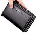 Men's Business Long Wallet, Large Clutch Bag Handbag, Mobile Phone Bag, Gift For Men