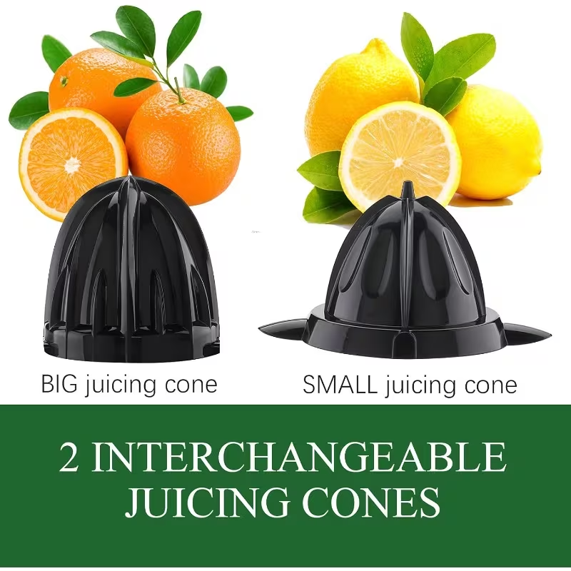 [Effortless Orange Juicer] Stainless Steel, Effortless Orange Juicer | Portable Citrus Press for Orange & Lemon Juice, Easy Clean, Healthy Juicing, Black, 1.2L