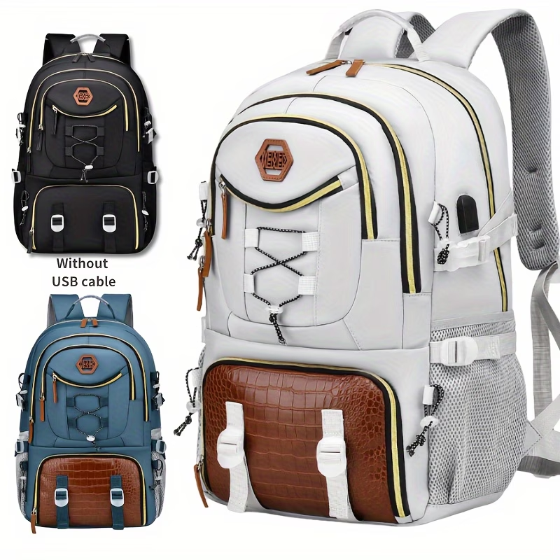 New Multifunctional Men's Fashion Backpack for Short Trips, Business Travel Bag with Multiple Pockets and Large Capacity, Laptop-Friendly, Stylish Casual Shoulder Bag, Commuter Bag, Overnight Stay Bag, Perfect for Students, Work, School