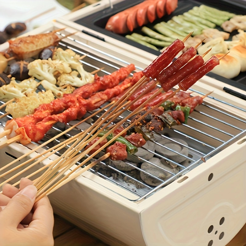 Double-sided barbecue grill, charcoal barbecue rack, outdoor chimney stove, outdoor camping barbecue grill