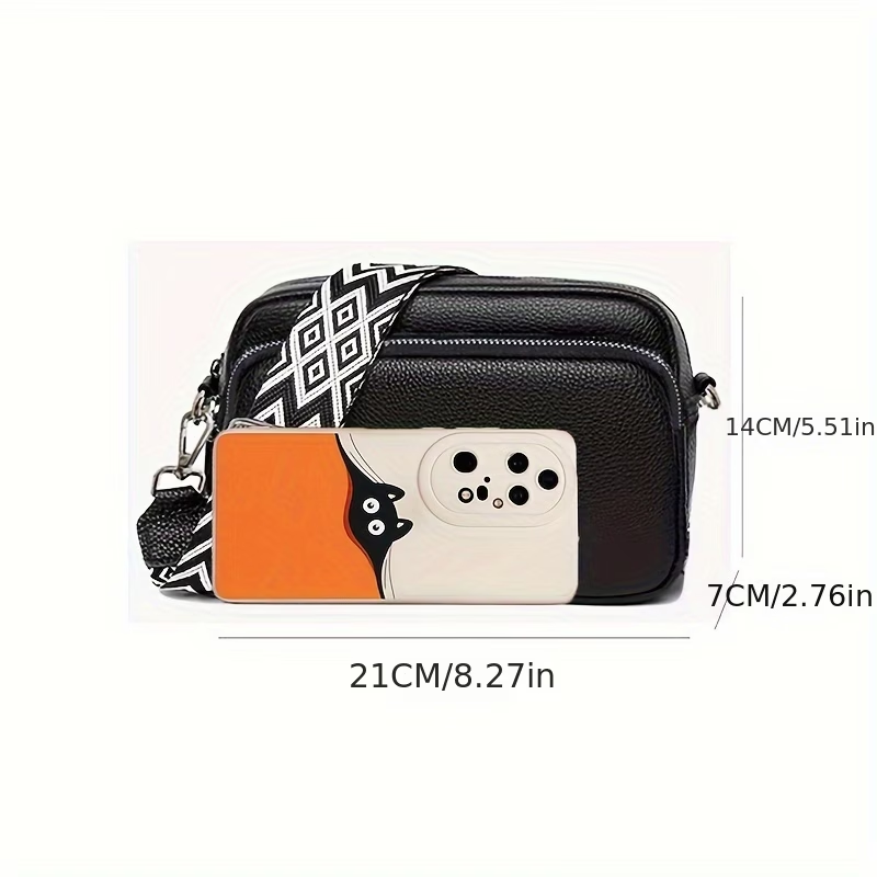 New Women'S Small Square Bag, Versatile Shoulder Bag, Crossbody Bag, PU Messenger Bag, Wallet, Card Holder, Phone Bag, Casual Solid Color Small Bag