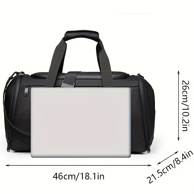 New Large Capacity Travel Tote Bag, Big Handbag, Men'S Hand-Twist Bag, Portable Overnight Luggage Bag, Unisex Sports Fitness Bag, Spacious Interior And Stylish Design, Suitable for Gym, Sports, And Outdoor Adventures - Casual Style