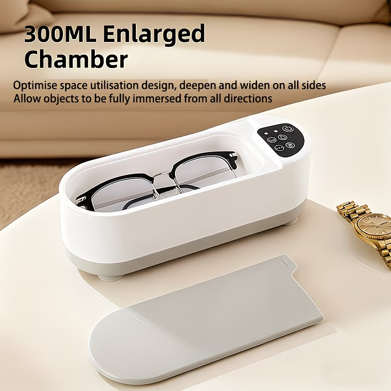 Comprehensive Cleaning, Multi-Functional Portable Rechargeable Usb-Powered High-Frequency Vibration Cleaner – Easy to Use for Home Use on Jewelry, Glasses, Watches, Etc