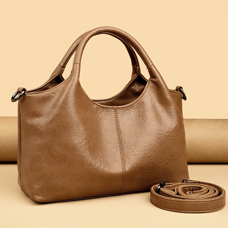 Handbag Handbag High-Quality PU Wo 's Hand Carry Simple Casual Handbag Banquet Shopping Travel Handbag
