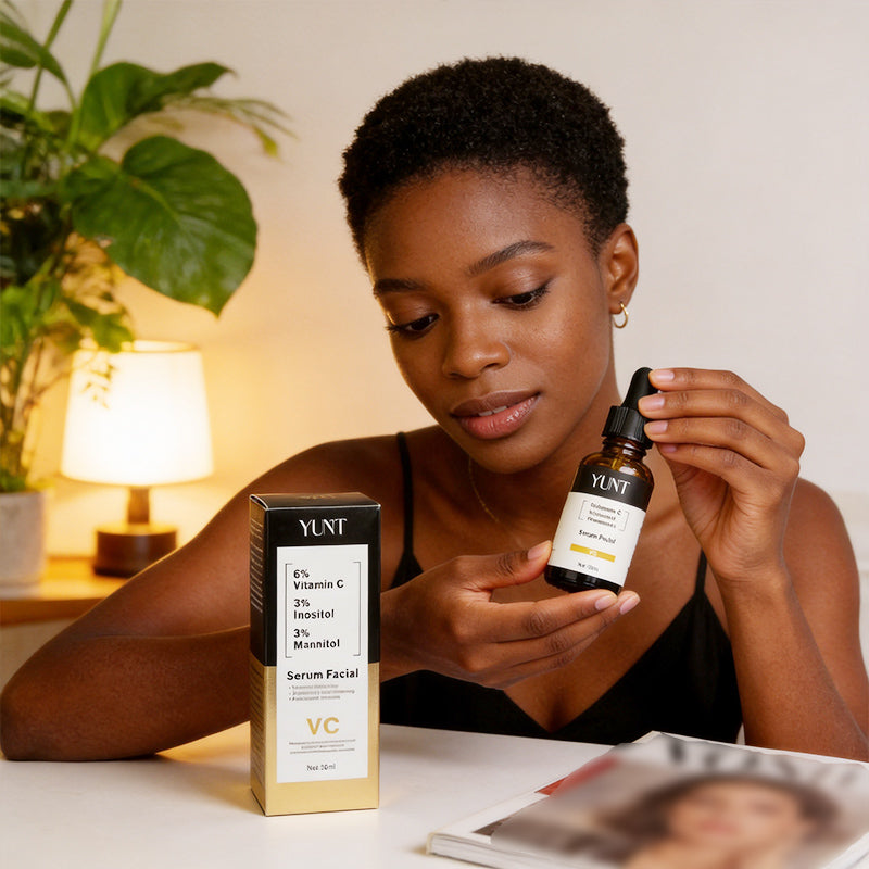 YUNT Vitamin C Facial Serum - Enriched with Retinol & Hyaluronic Acid for Deeply Hydrate & Lock in Moisture - High-end Skin Care, Suitable for All Skin Types