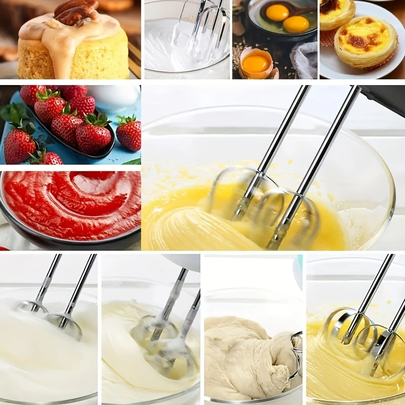Electric egg beater for home kitchens, electric kitchen mixer, handheld electric egg beater, electric food mixer, baking mixer.