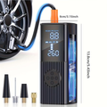 Portable Tire Inflator with Digital Pressure Gauge | 180 PSI, Rechargeable Battery, LED Light, Cordless, Suitable for Cars, Motorcycles, Bicycles, and Balls