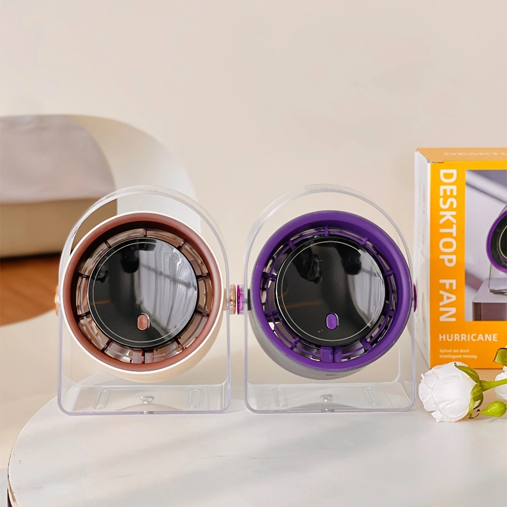 New circulating fan, turbine-style airflow, bladeless wall-mounted kitchen fan, button operation, three-speed intelligent timer, upgraded long battery life.