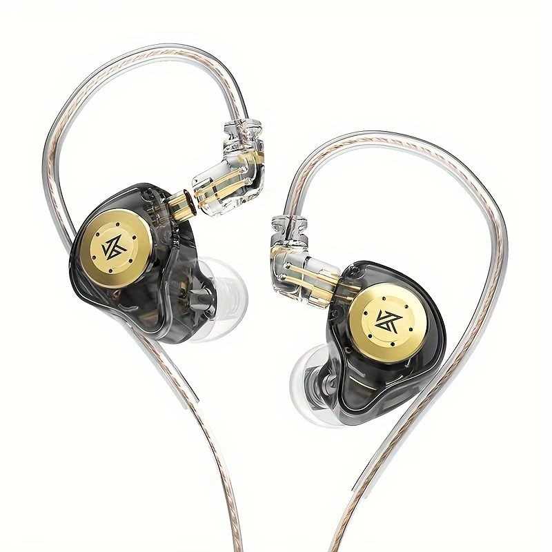 KZ EDX PRO in Ear Earphones Headphones with Wired IEM Earbuds Hifi Deep Bass Sound Over Ear Headset with New 10Mm Dynamic Driver, Detachable Cable, Ear Tips