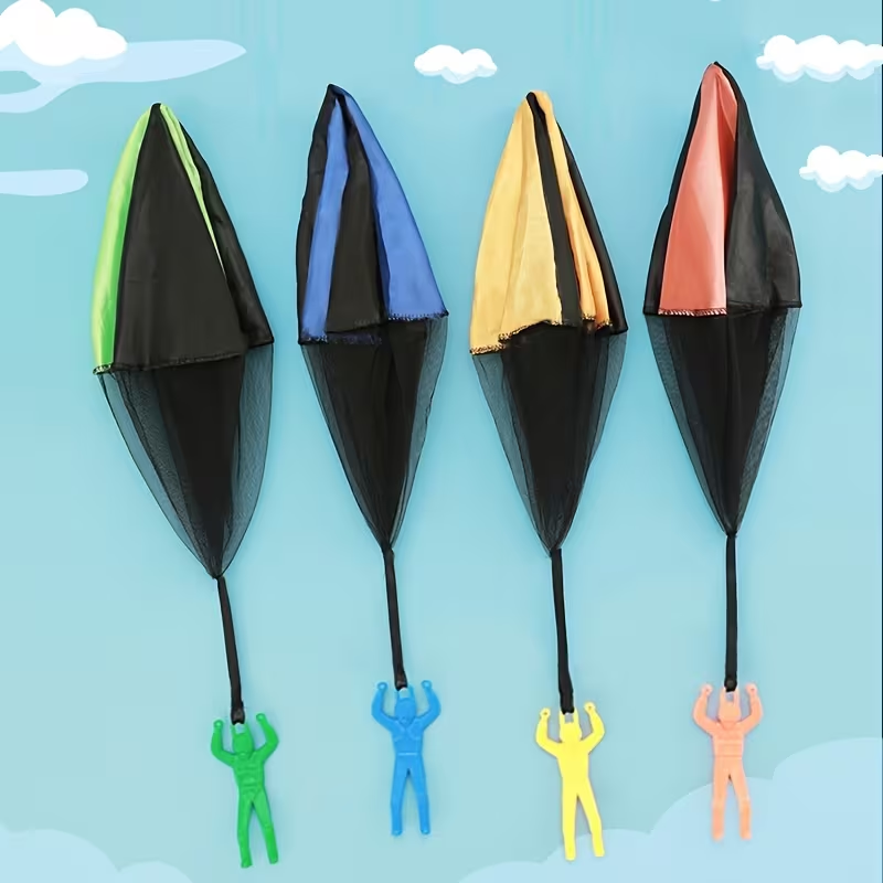 Tangle Parachute Figures Hand Throw Soliders Square Outdoor Youngsters's Flying Toys