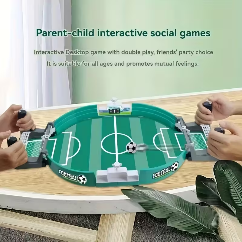 Desktop Football Children's Cross-border Puzzle, Palm Battle Machine Parent-Child Double Board Game Large Football Field Toy, Suitable for Christmas, Thanksgiving, Birthday Gifts