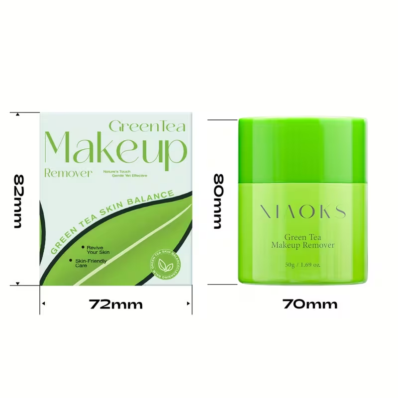 Green Tea Rotary Makeup Remover, Makeup Remover Lotion Makeup Remover Oil Suitable for Face, Lips And Eyes Suitable for Removing All Types of Makeup, Mild Without Irritation, Clear Without Residue, Deep Clean Skin, Deep Moisturize Face