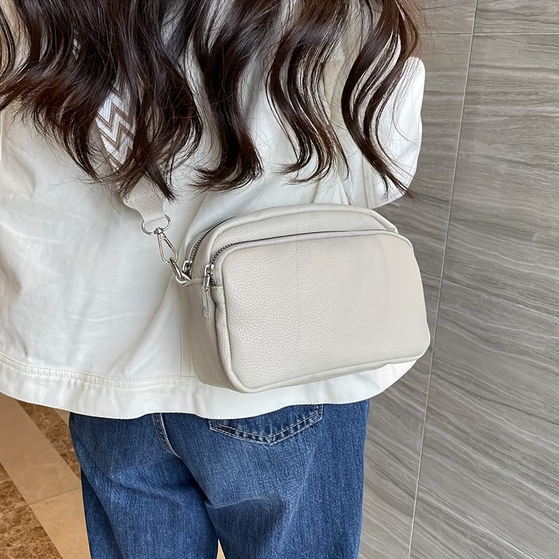 New Women'S Small Square Bag, Versatile Shoulder Bag, Crossbody Bag, PU Messenger Bag, Wallet, Card Holder, Phone Bag, Casual Solid Color Small Bag