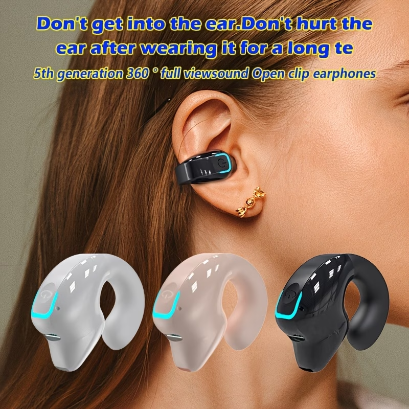Wireless Earphones with Long Battery Life, Universal Phone Control, and Noise-canceling for Voice Calls - Sports Wireless Earphones with Button-controlled Volume, Crystal Microphone, and Lithium Polymer Battery, Compatible with All Smartphones. 1pc