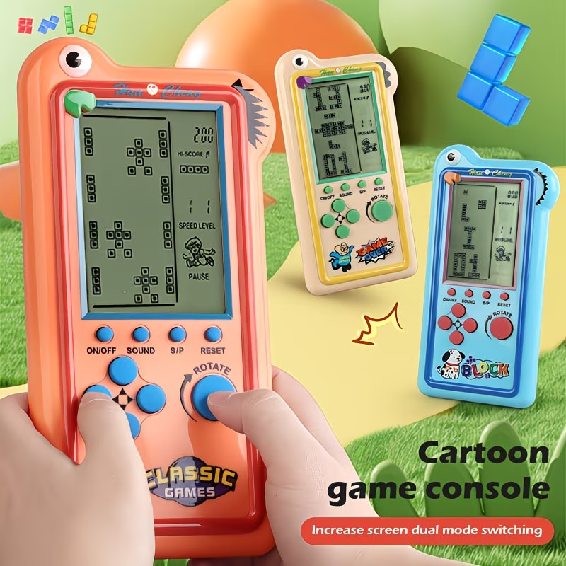 A Retro And Nostalgic Brick Game Console, Providing Players with Multiple Colors, Handheld Game Console, Suitable for Holiday Gifts (This Console Does Not Include Batteries)
