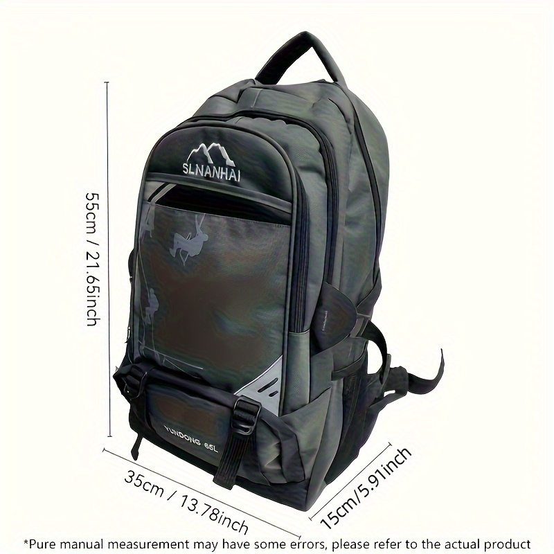 Lightweight backpack for outdoor camping and hiking, large capacity, multi-functional outdoor travel backpack.