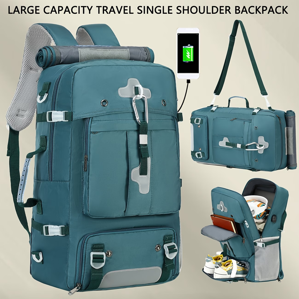 Women'S Travel Backpack, Large Capacity Carry-On Bag, Airline-Approved Backpack with Shoe Compartment, 17-Inch Laptop Backpack, Business Work Gym Weekend Bag, Can Be Used As a Single Shoulder Or Double Shoulder.