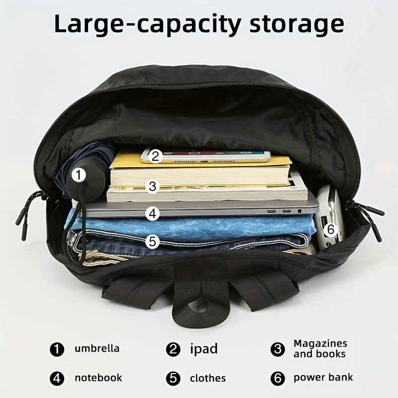 Foldable backpack for camping and hiking, lightweight foldable casual bag, travel backpack, easy-to-pack backpack, commuter/school backpack