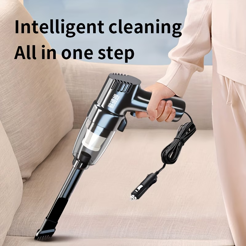 Car Vacuum Cleaner - Powerful 3Kpa Suction, Corded (3M), Lightweight Handheld Car Vacuum Cleaner, Single-Point Exhaust, Suitable for Cars, Trucks, Home - Lightweight And Portable, Without Battery