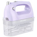 Electric Hand Mixer Complete Set with Attachment Storage Case, Includes 5 Stainless Steel Accessories, Turbo Boost & 5-Speed Settings for All Baking Needs