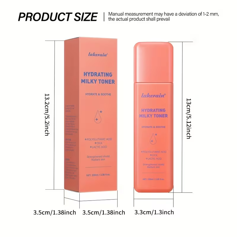 Lakerain Moisturizing Cream Toner, a Base Before Toner Makeup, with a Milky White Texture, Moisturizing And Nourishing Ingredients, Refreshing And Non-Greasy