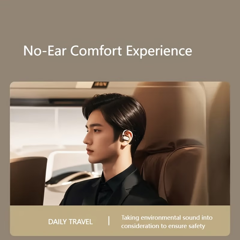 New Style True Wireless On-Ear Earpods • Not In-Ear • TWS HIFI Bass 9D Stereo HD Calling Earphones • Compatible with Android And Iphone • Perfect Sports Earpieces And Smart Headphones for Music, Gaming Couples, Valentine's Day Pres