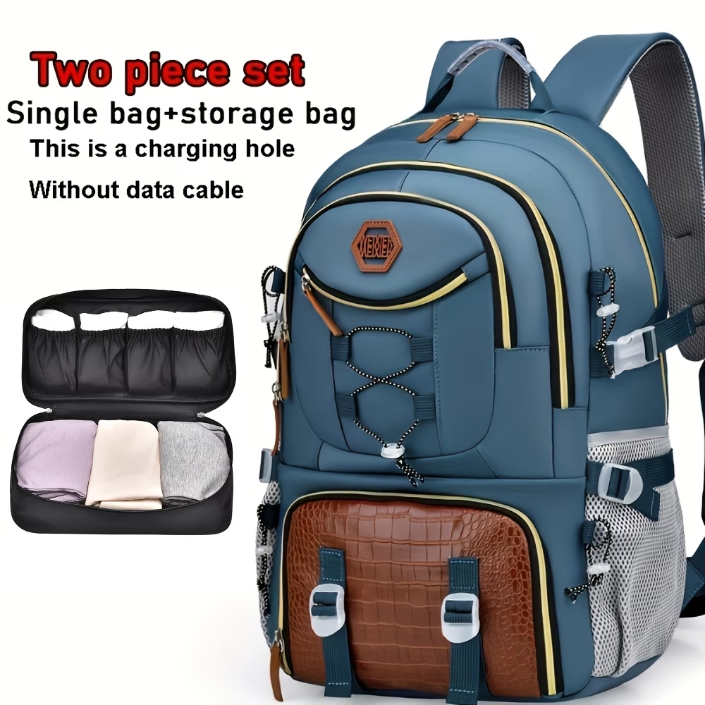 New Multifunctional Men's Fashion Backpack for Short Trips, Business Travel Bag with Multiple Pockets and Large Capacity, Laptop-Friendly, Stylish Casual Shoulder Bag, Commuter Bag, Overnight Stay Bag, Perfect for Students, Work, School