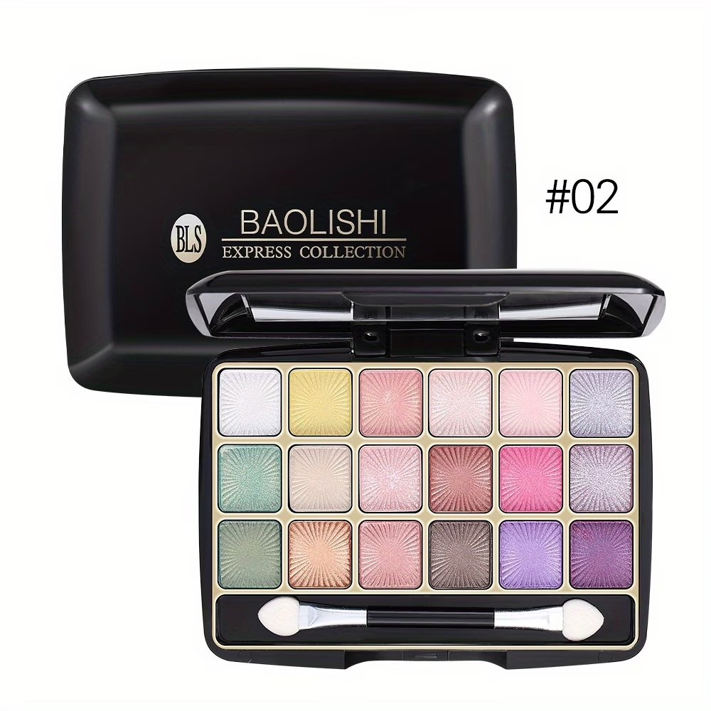 18 Shades Long Lasting Matte Eyeshadow Palette - Plant Squalane, Pearly Finish, Earth Tones, Natural Colors, Gift for Women