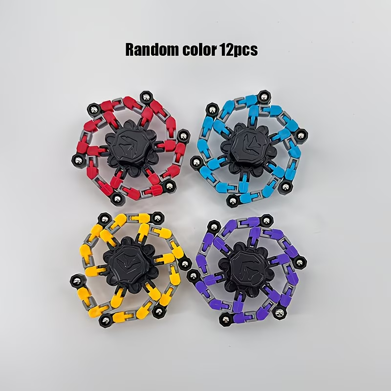 12pcs of Deformed Finger-Top Spinning Toys, Gift Package | Ideal Choice for Birthday, Graduation Ceremony, Christmas And Party Gifts for Teenagers And, Halloween Gift Prizes