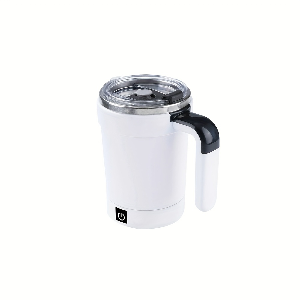 New fully automatic blender cup with temperature display, stainless steel straw, capable of blending shakes, coffee, and milk powder, detachable base, Type-C charging port, and a battery life of 60 minutes