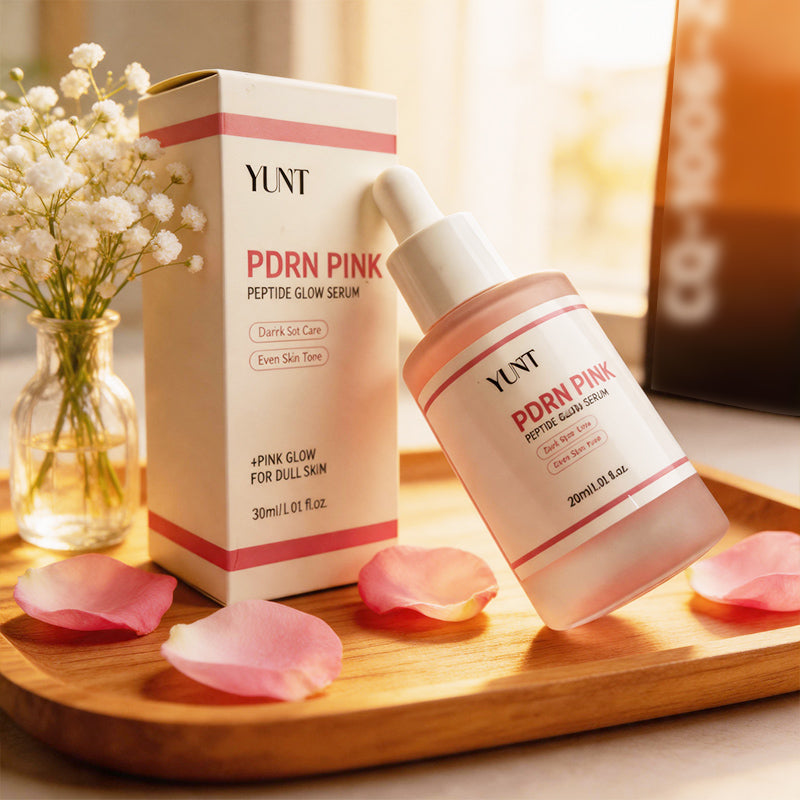 YUNT PDRN PINKPEPTIDE SERUM | Brightening Serum | with PDRN, Peptide And Hydrolyzed Collagen | Skin Glow, Moisturizing, Firming And Hydration | Moisturizing Facial Primer - 1.01Fl.Oz