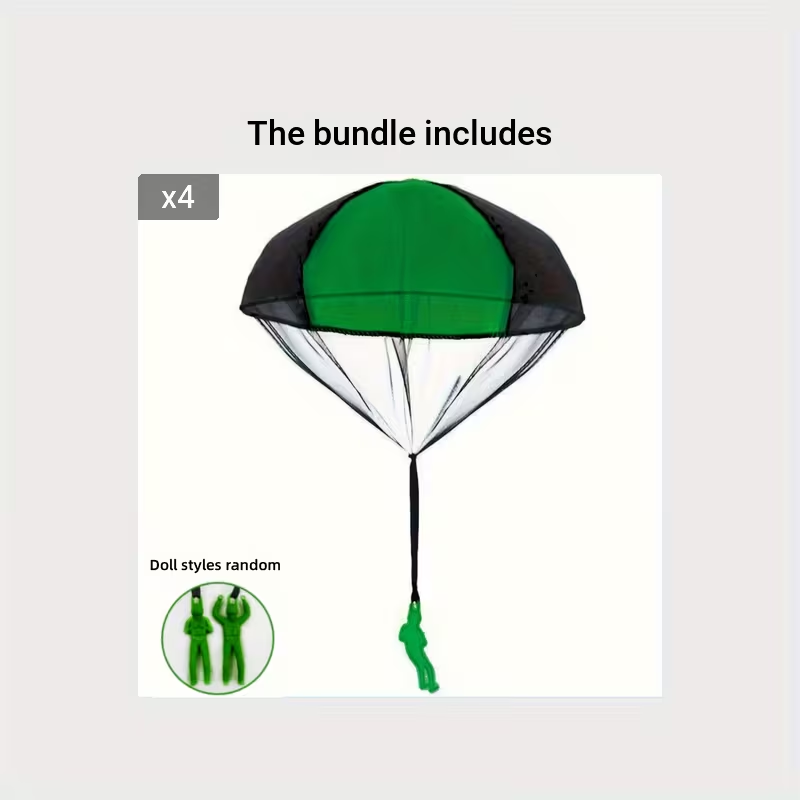 Tangle Parachute Figures Hand Throw Soliders Square Outdoor Youngsters's Flying Toys
