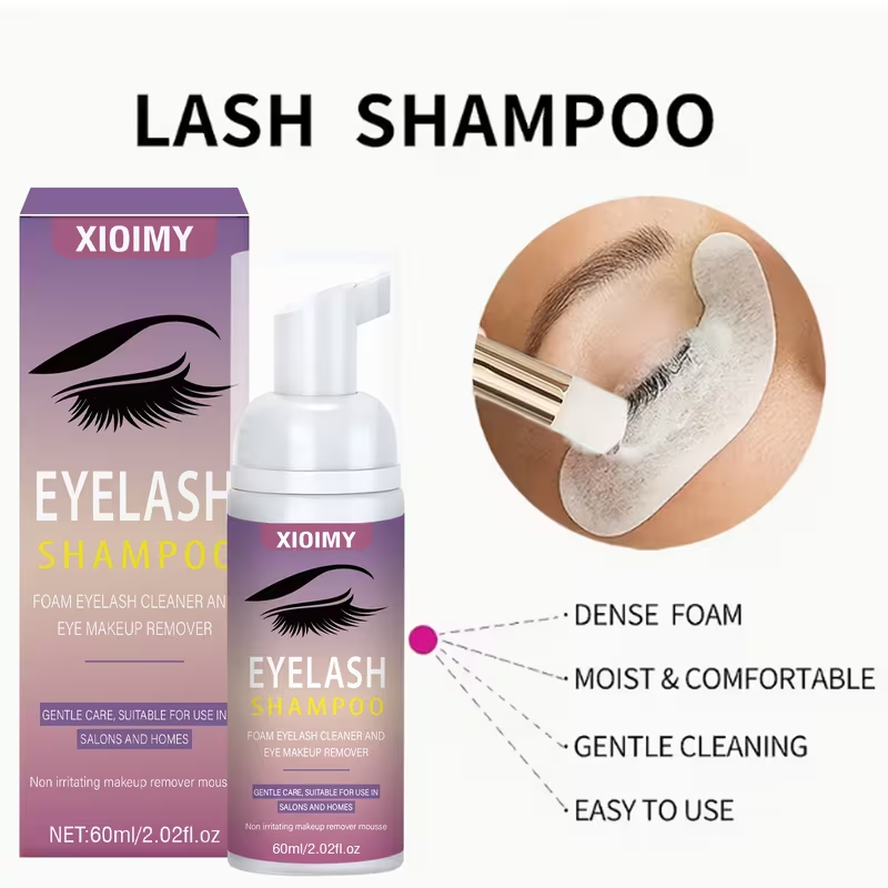2.03oz eyelash cleaning mousse; Easy makeup removal, mild cleaning, no irritation, dedicated eye cleaning mousse, fast eyelash cleaning mousse, eyelash cleaning mousse, makeup remover, cleaning mousse, eyelash care foam