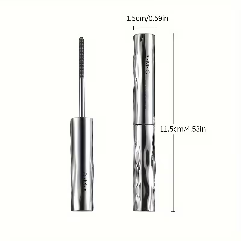Waterproof A·M·G Mascara Volume and Length - Black Mascara That Cares for Every Lash, Making Them Defined, Long, Curled, Clump-free, Long-lasting, Waterproof, and Sweatproof. Easy to Apply, Suitable for Parties and Music Festivals. A Festive Makeup