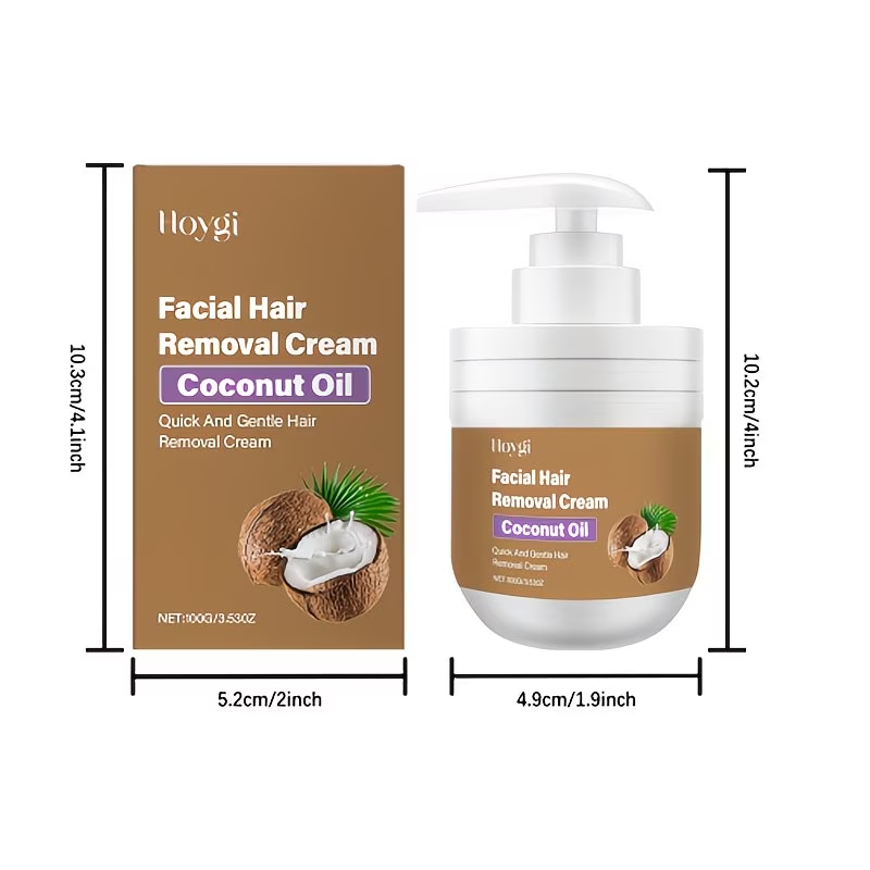 100G Summer Coconut Facial Gentle Hair Removal Cream, Facial Hair Removal Men'S And Women'S Lip Hair And Mustache Gentle And Non-Irritating