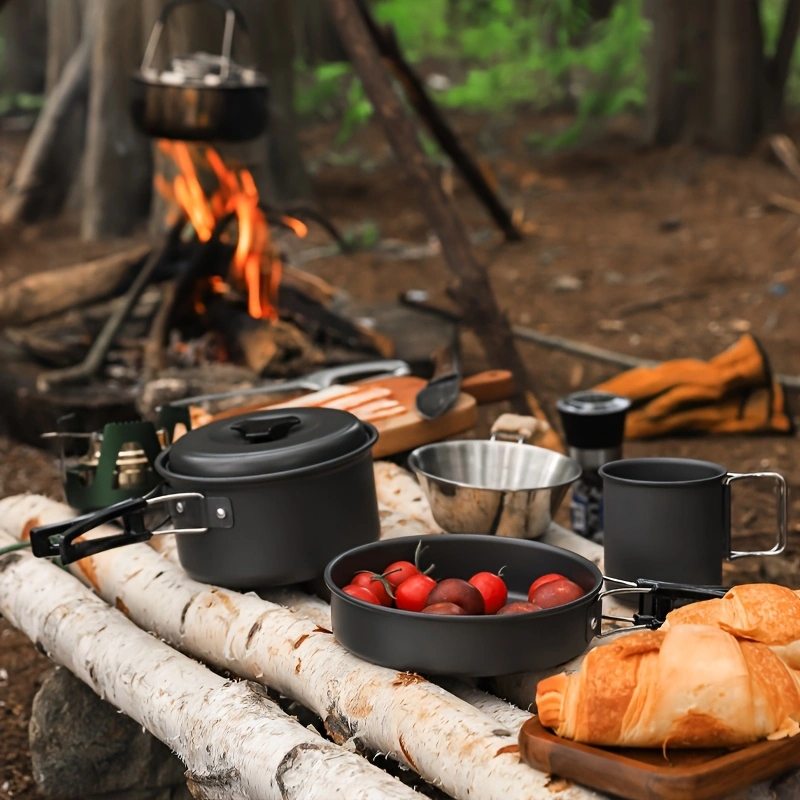 Cookware, camping pots, outdoor cooking gear, outdoor cookware and tableware, outdoor cooking equipment, cooking pots, stew pots, frying pans