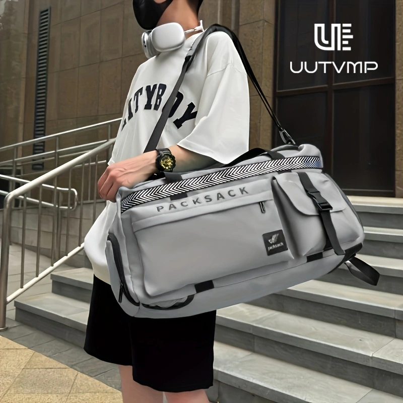 Travel bag featuring a minimalist, high-quality solid-color design and multiple compartments for organized, bulk-free storage.