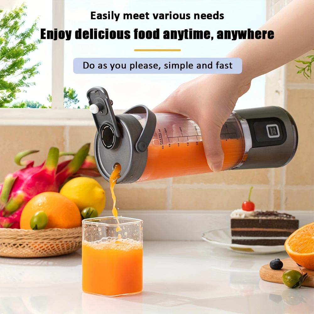 Multifunctional baby food processor, fruit and vegetable juicer, household ice crusher, USB rechargeable portable juicer