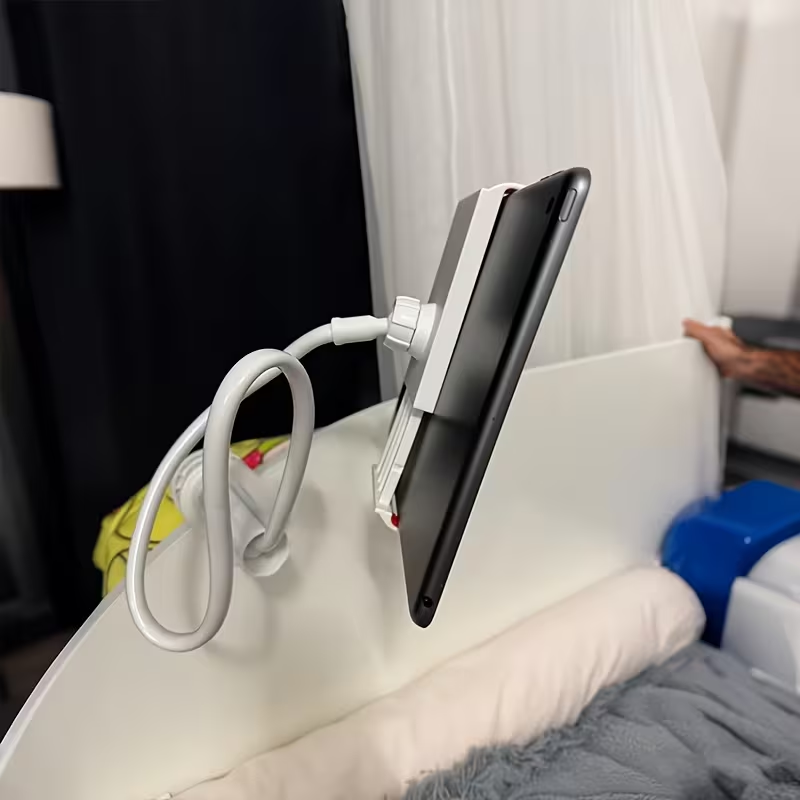 Make Sure to Verify The Necessary Dimensions Prior to Buying And Order with Caution. This Is a 360° Rotating Holder for Tablets And Phones, Featuring a Spiral Base, Designed for Convenience at Your Bedside