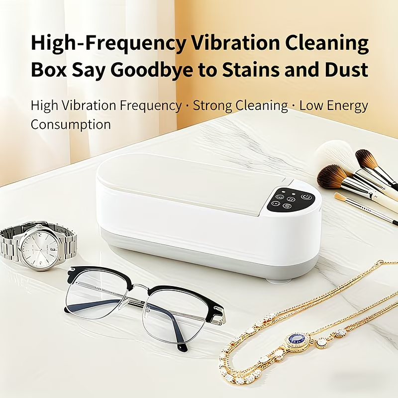 Comprehensive Cleaning, Multi-Functional Portable Rechargeable Usb-Powered High-Frequency Vibration Cleaner – Easy to Use for Home Use on Jewelry, Glasses, Watches, Etc