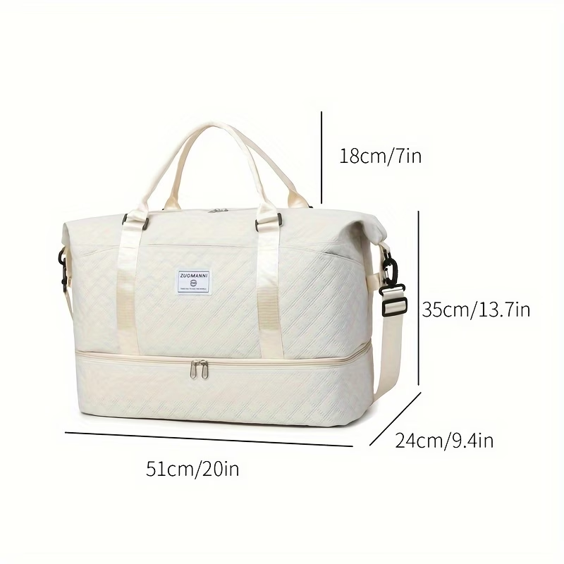 New Travel Bag with Large Capacity, Lightweight Gym Bag, Hospital Stay And Maternity Bag, Storage Bag with Multiple Pockets, Tote Bag with a Separate Shoe Compartment, Short Trip Luggage Bag