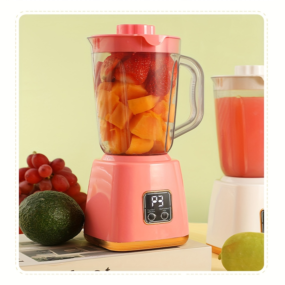 This multi-functional household food processor/food blender/juicer/vegetable blender features a 10-blade stainless steel blade, one-button start, rapid juicing, and a cordless, convenient design.