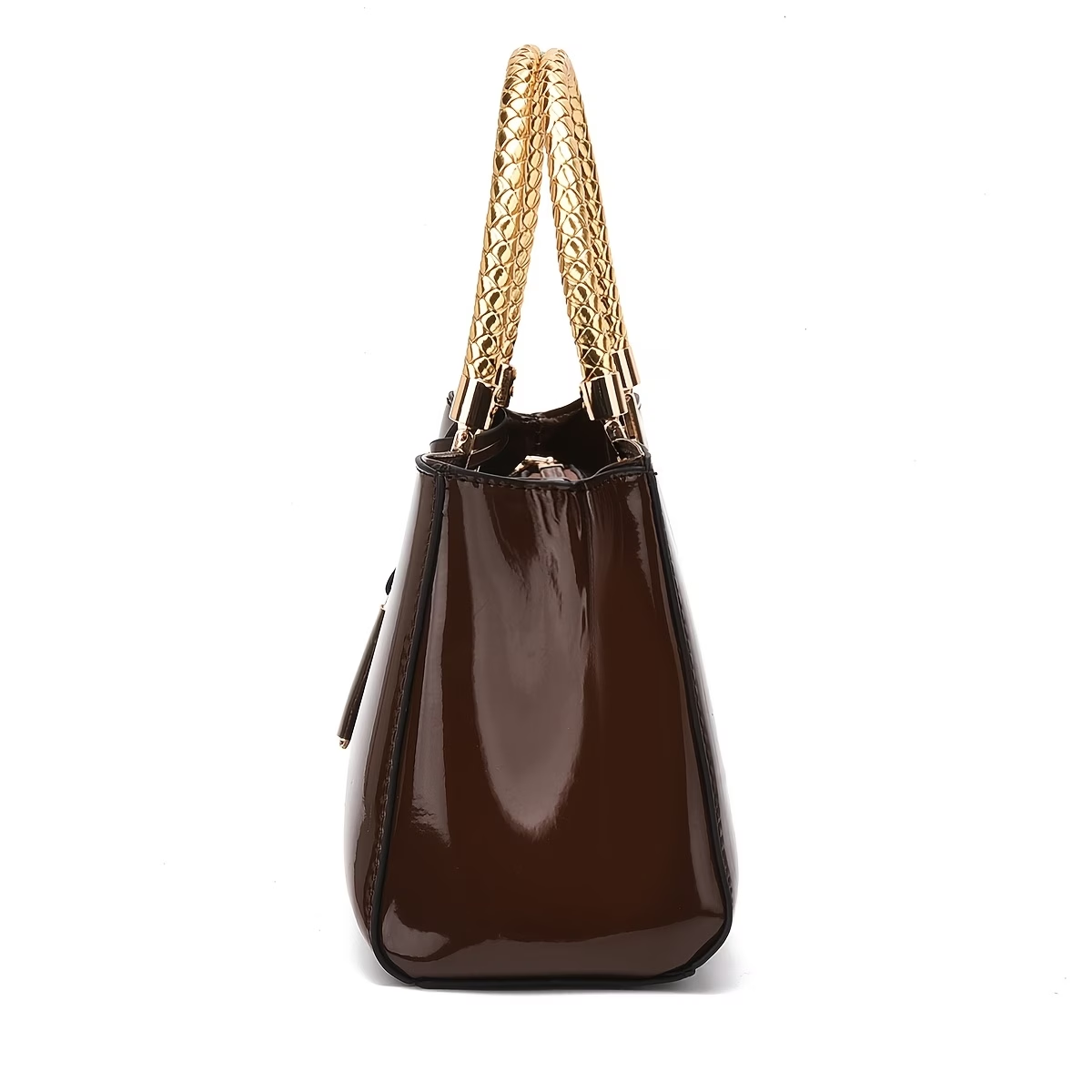 Charming Shiny Patent Evening Clutch - Premium Handbag for Parties And Weddings - Women'S Fashion Evening Bag