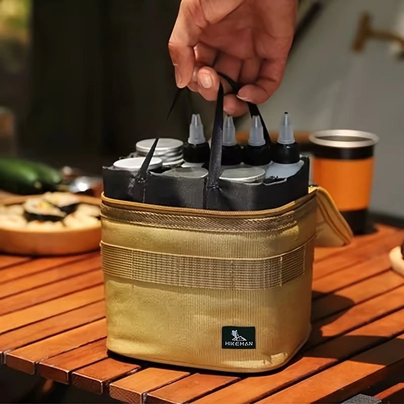 Outdoor condiment storage bag, cutlery storage bag, tote bag/anti-collision bag, multi-functional outdoor storage bag