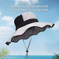 Outdoor sun hat, effectively blocks ultraviolet rays, flatters face shape, sun hat.